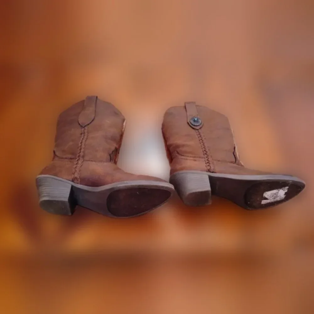 Sugar Terner Brown Western Cowgirl Charm Boots Size 6 | Excellent!! - Picture 3 of 4